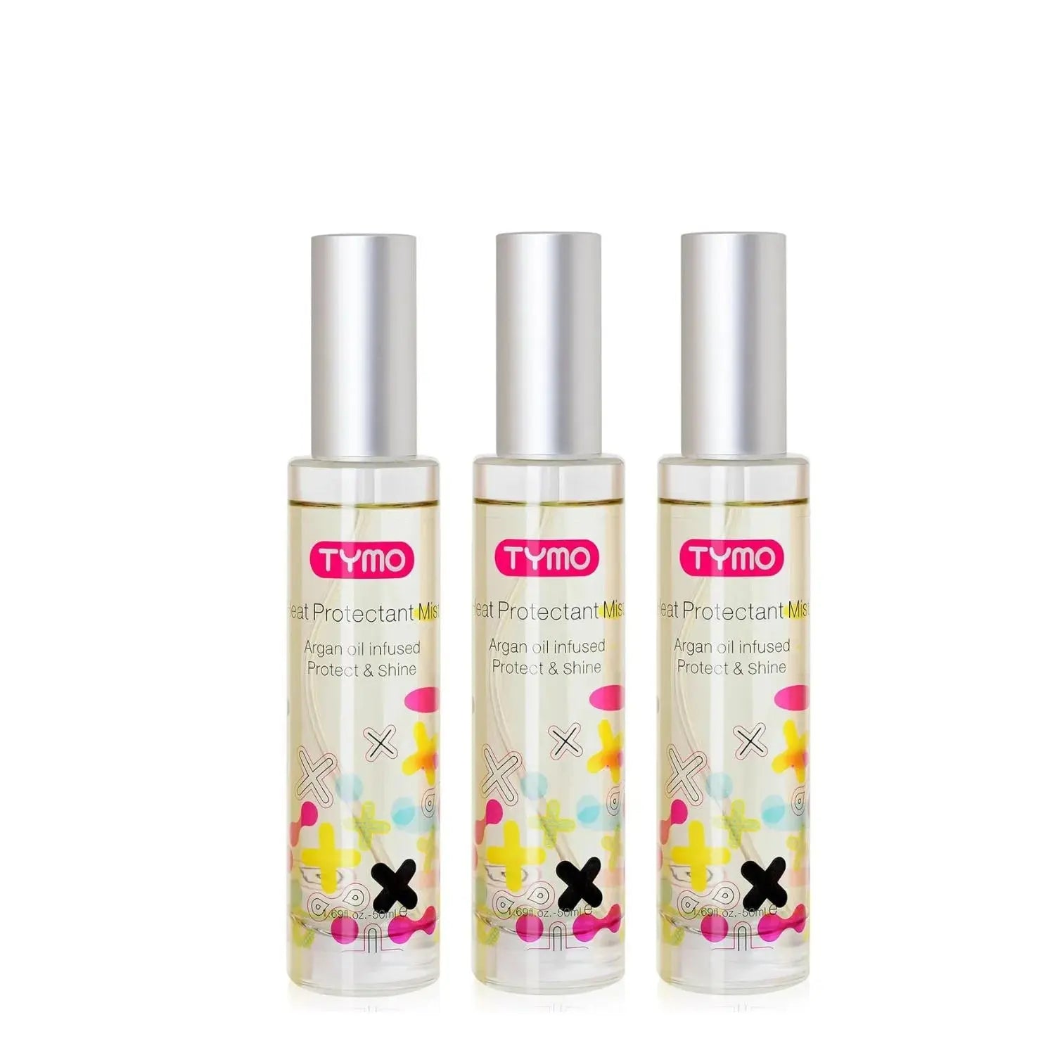 TYMO Heat Protectant Spray with Argan oil, best hair heat protectant to shield, enhance shine and style safety.