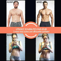 Outdoor Sports Gym Equipment Exercise at Home Trainer Belt Ems Abdominal Muscle Stimulator Slimming Fitness Training Apparatus