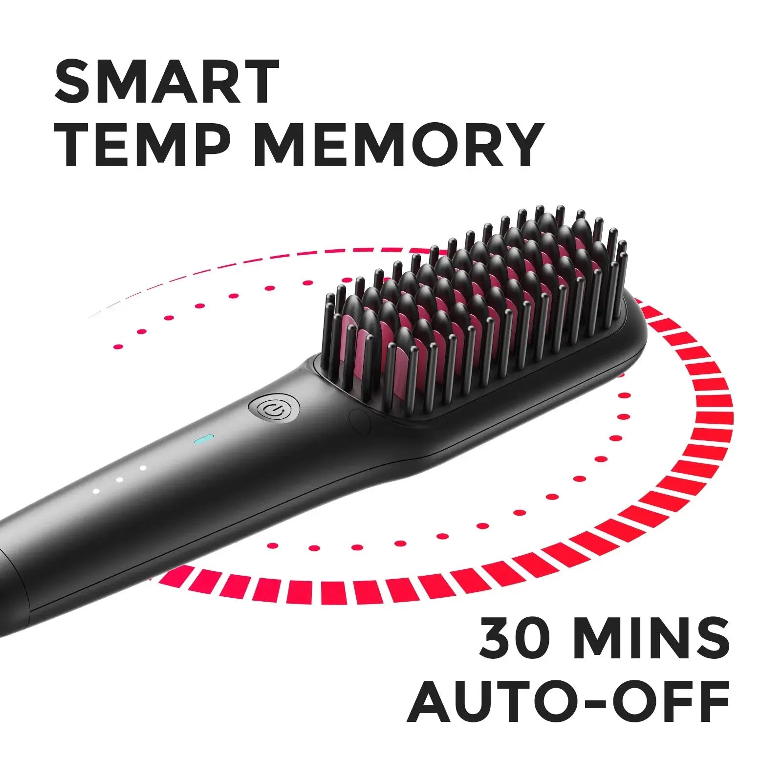TYMO iONIC MINI travel hair straightener with smart temperature memory and auto-off feature.