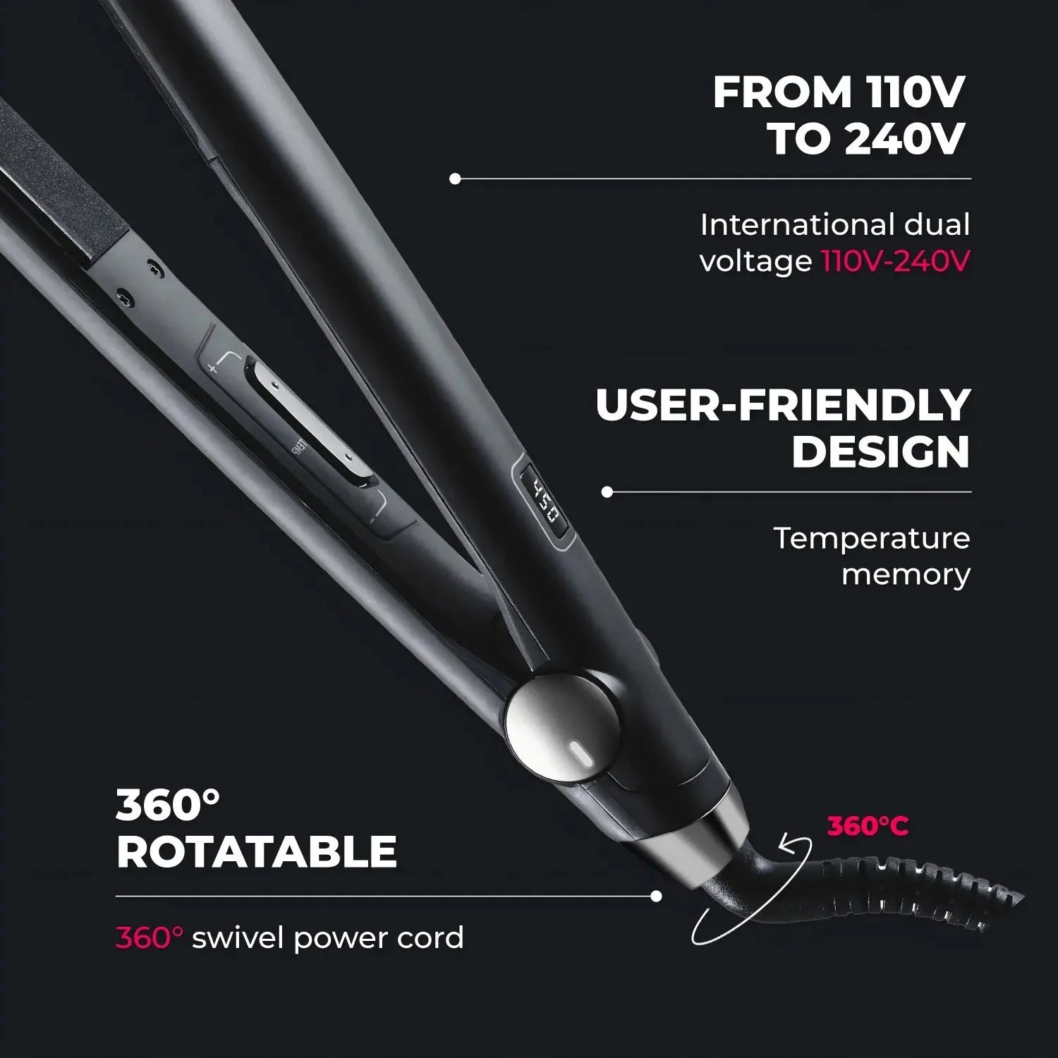 TYMO SWAY NOIR Flat Iron