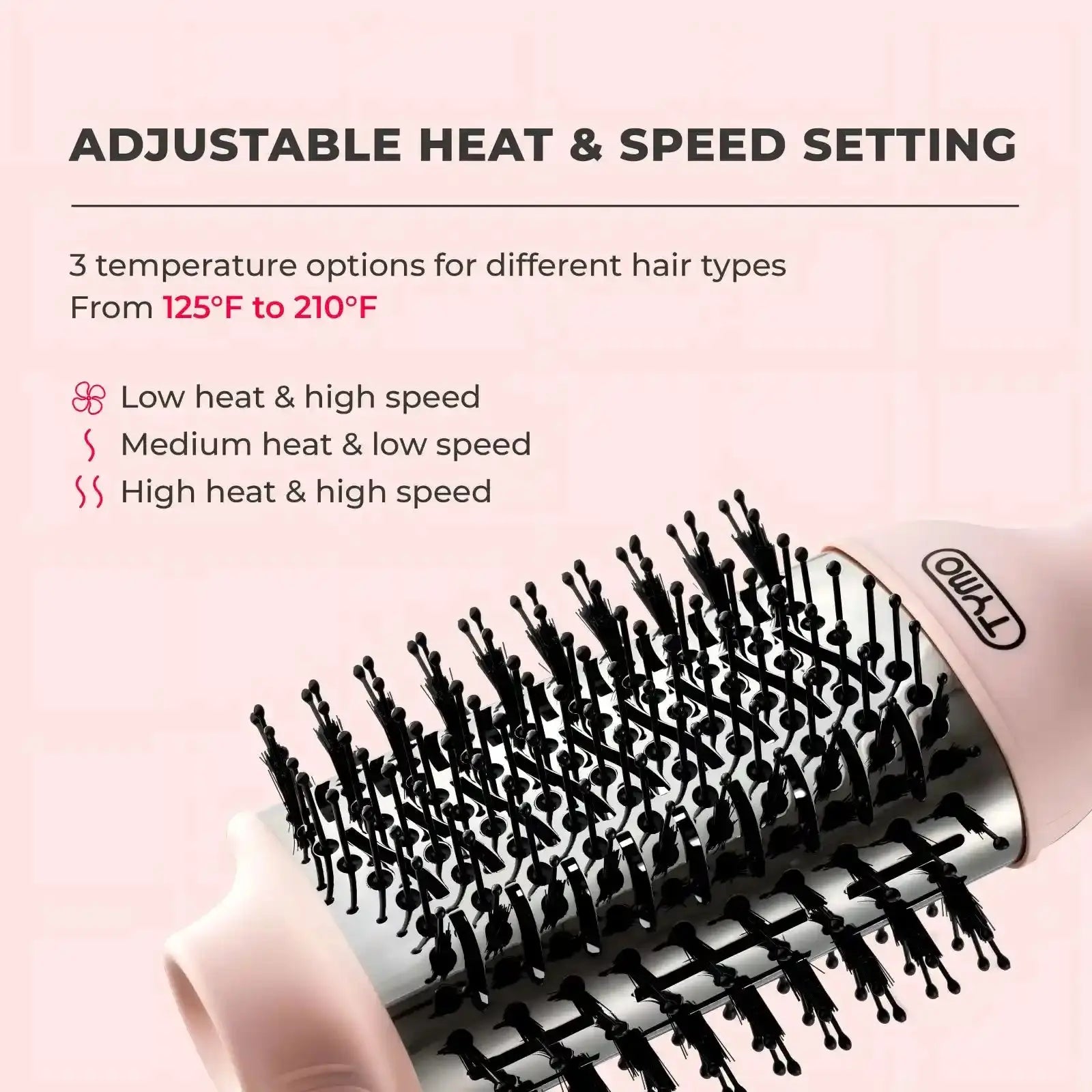 TYMO PInk Round Brush Dryer