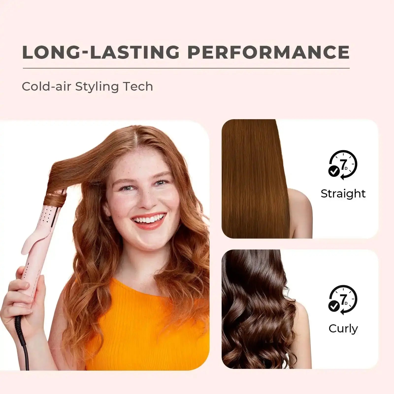 TYMO AIRFLOW 2 in 1 Hair Straightener and Curler Long Lasting Performance with Cool Air Styling Technology