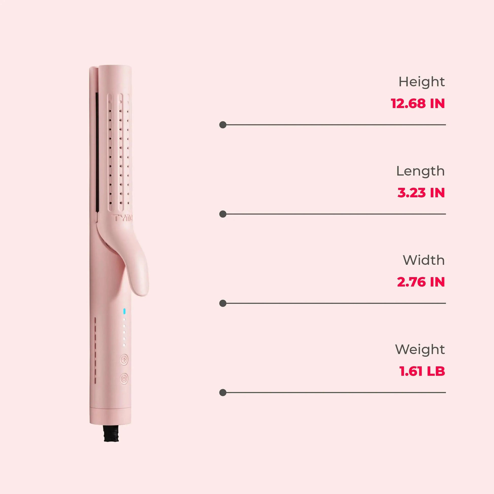 TYMO AIRFLOW 2 in 1 Hair Straightener and Curler
compact size, good to carry on anywhere