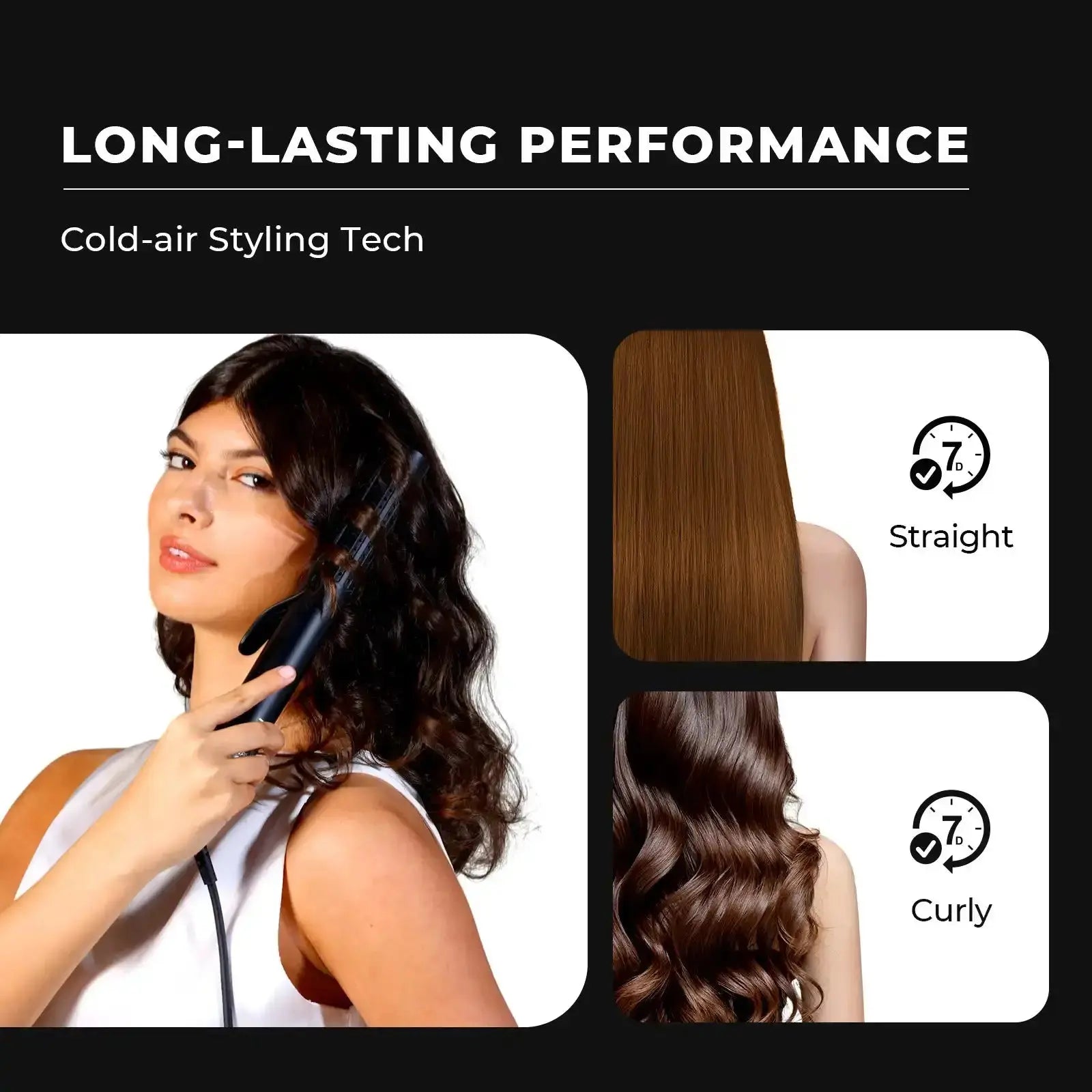 TYMO AIRFLOW 2 in 1 Hair Straightener and Curler cold air styling technology 