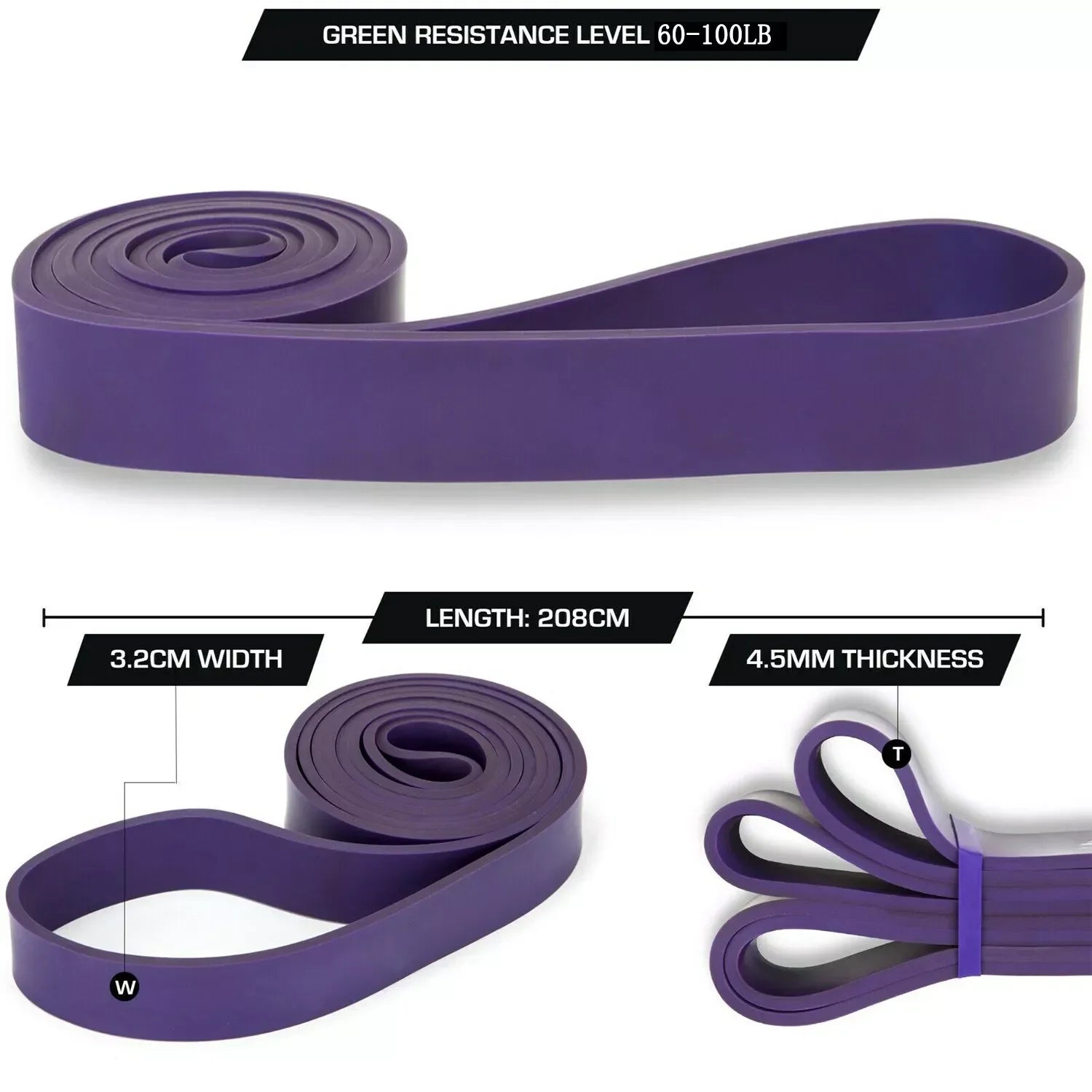5~130lbs Fitness Resistance Band Bodybuilding Bar Boxing Agility Training Yoga Workout Gym Equipment for Home Woman Man Pilates
