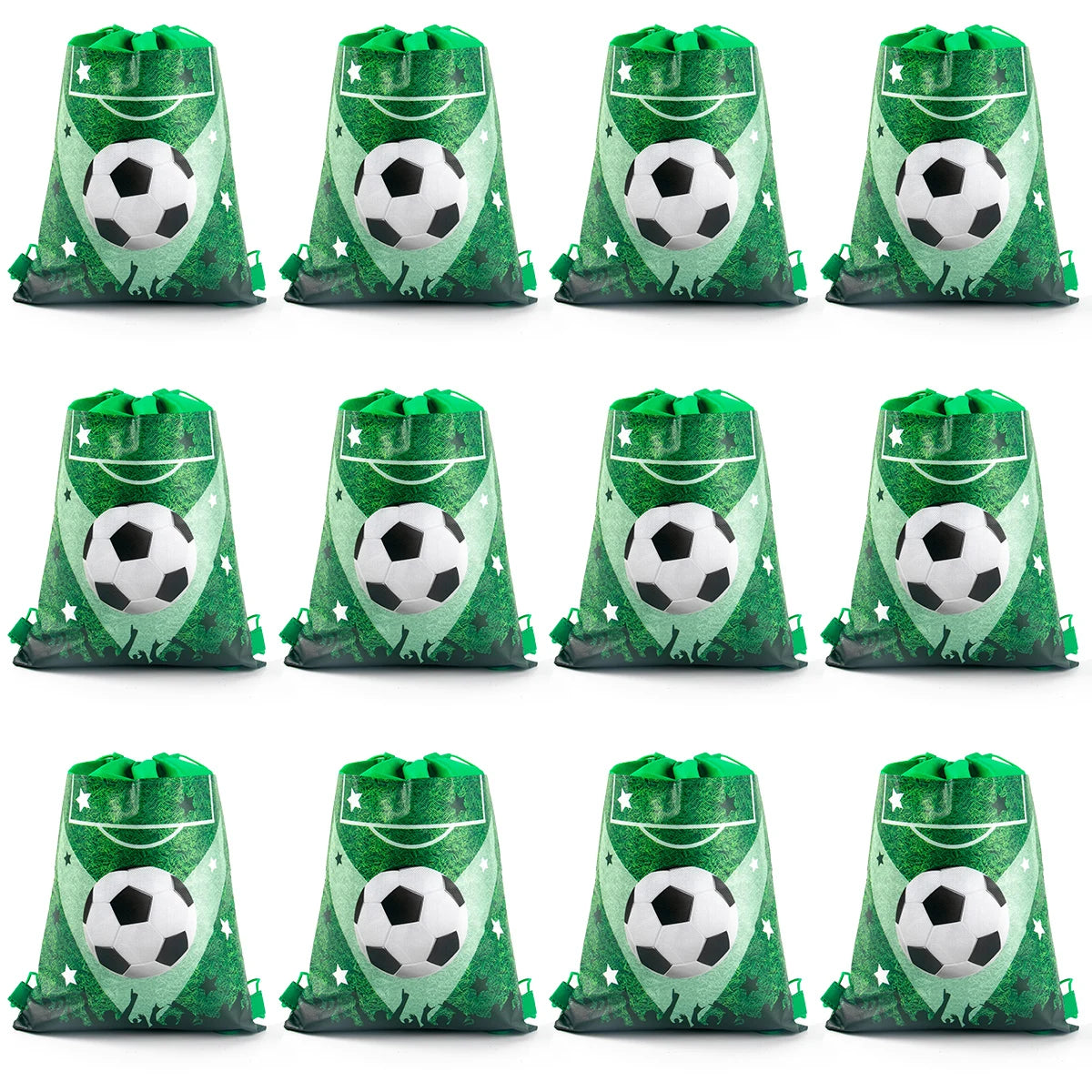 5/10pcs Football sport Soccer theme Drawstring Bags Soccer Gift Goodie Bag Backpack Kids Sport Birthday Party Favors for guest