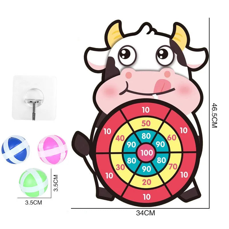 Montessori Throw Sport Slingshot Target Sticky Ball Kids Dart Board Games Educational Outdoor Play Game Toys for Children Boys