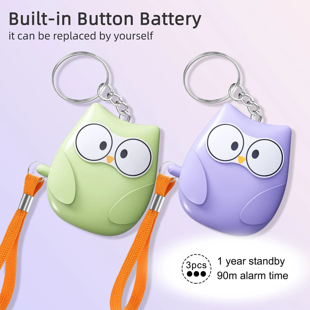 1PC Personal Safety Alarm For Women 130dB Self Defense Keychain With LED Strobe Light Personal Emergency Security Safe Devices K