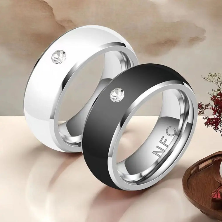 Multifunctional NFC Finger Ring Wearable Connect Smart Intelligent Technology Android Phone Equipment Fashion Jewelry