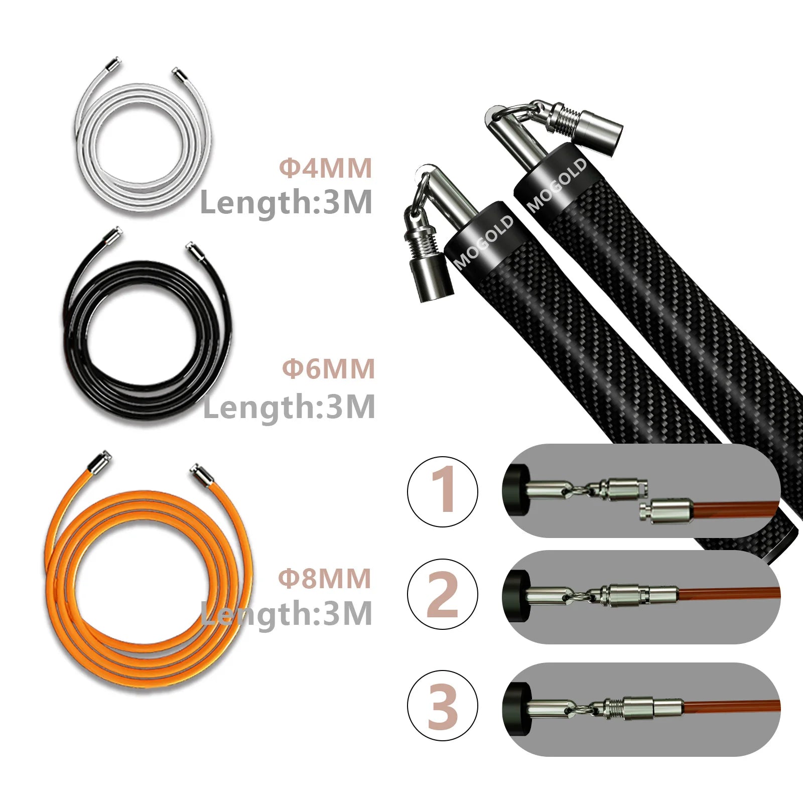 Gym crossfit Jump rope professional equipmentcomba crossfit Weighted sport  boxing rope exercise segmented rope bodybuilding man