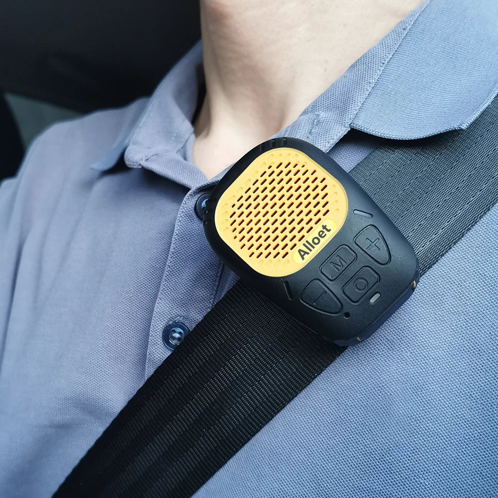 Wearable Bluetooth-Compatible5.3 Speaker Built-in Mic Jobsite & Outdoor Wearable Speaker Clip Speaker for Hands-Free Music/Calls