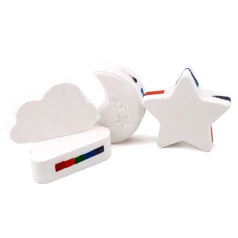 Rainbow Exfoliating Bombs Care Body Moisturizing Massage Skin Brush Bath Ball