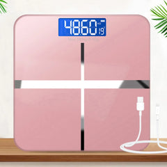 Intelligent Body Weight Scale Bathroom Scale HD Display Electronic Weighing Scale USB Supply Weight Balance Smart Scale for Home