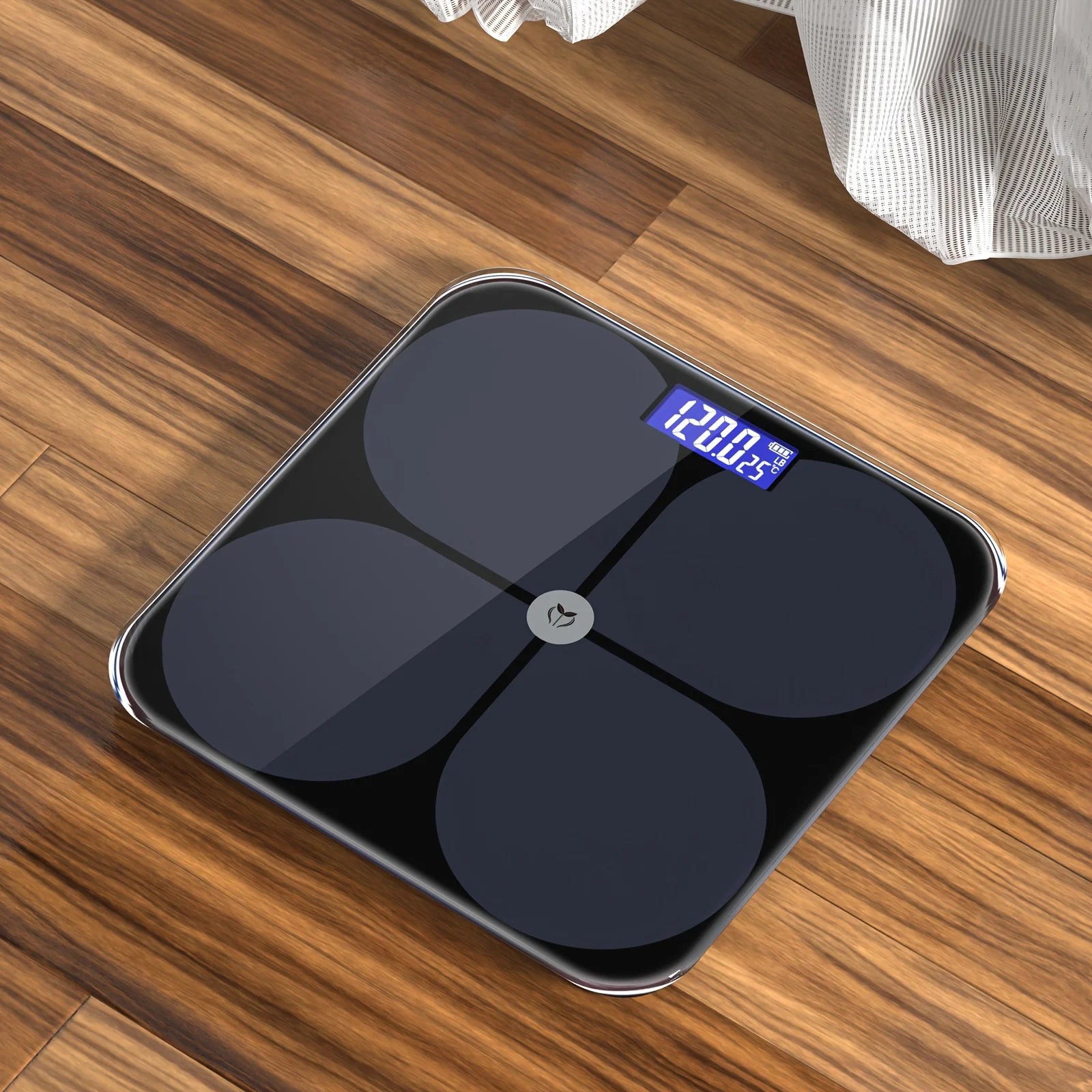Smart Digital Weight Scale with LCD Display - BMI, Muscle Mass, Body Water Health Analyzer & Mobile App Sync - Battery Powered