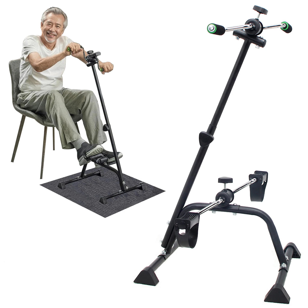 Bike Hand Arm Leg and Knee Peddler Adjustable Fitness Equipment for Seniors, Elderly Home Pedal Exercise Bike for Total Body