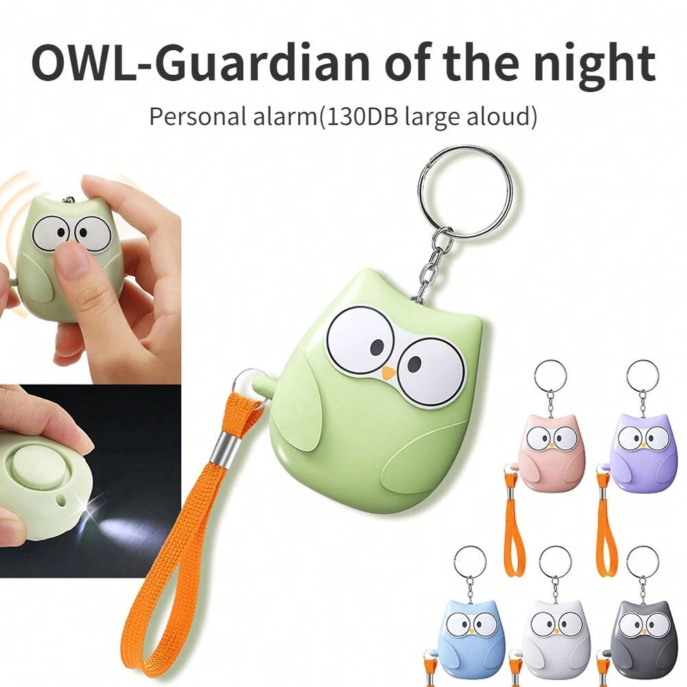 1PC Personal Safety Alarm For Women 130dB Self Defense Keychain With LED Strobe Light Personal Emergency Security Safe Devices K