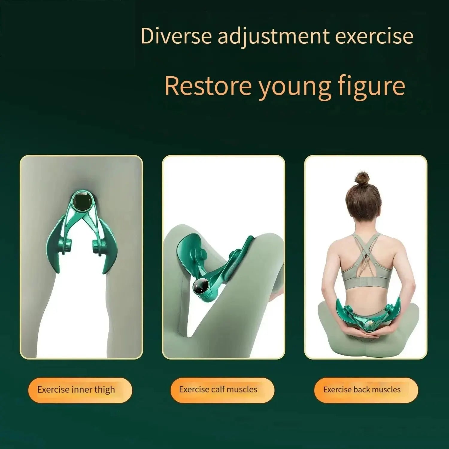 Pelvic Floor Muscle Trainer Multifunctional Thigh Exerciser Countable For Postpartum Recovery Body Shaping Leg & Butt Training