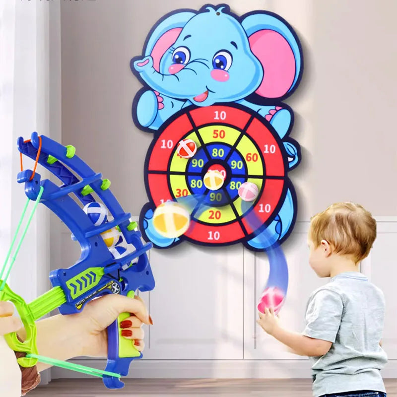Montessori Throw Sport Slingshot Target Sticky Ball Kids Dart Board Games Educational Outdoor Play Game Toys for Children Boys