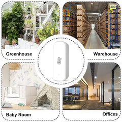 Tuya WiFi Smart Temperature And Humidity Detector APP Remote Monitor Smart Home Work Indoor Wireless Temperature Sensor