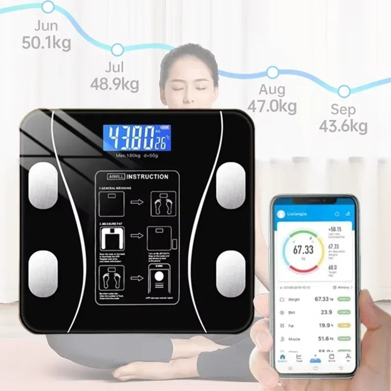 Body Weight Scale Electronic Scale Human Body Intelligent Body Weight Scale Home Charging Weighing Scale Weight Scale