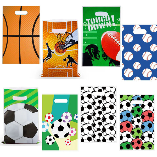 10/20/30pcs Football Soccer Theme Gift Bags Party Kids Boy Favors Sport Candy Bag Baby Shower Birthday Party Decoration Supplies