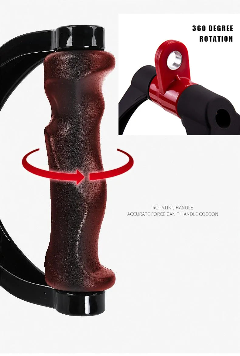 Ergonomics V-Shaped Rowing Bar 360°Rotating V-Handle Biceps Triceps Back Workout T-bar Row Handle LAT Pull Down Cable Machine