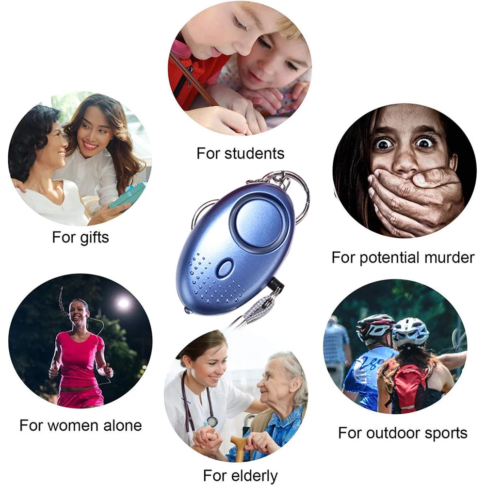Safety Keychain Full Set, Self Defense Security Keychain Set With Personal Alarm Protective Keychain Accessories For Women Girls