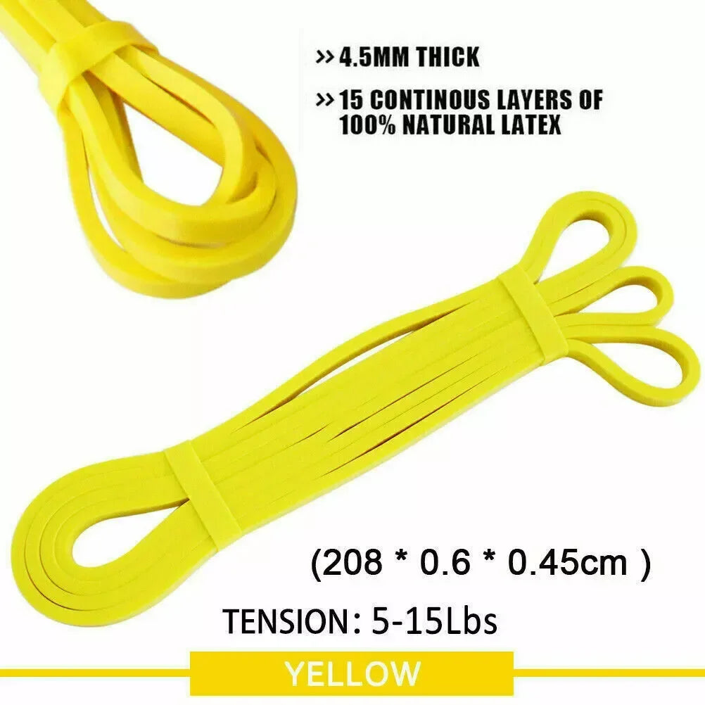 5~130lbs Fitness Resistance Band Bodybuilding Bar Boxing Agility Training Yoga Workout Gym Equipment for Home Woman Man Pilates
