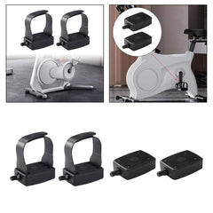 1 Pair Exercise Bike Pedal 1/2'' Indoor Home Gym Bicycle Pedal