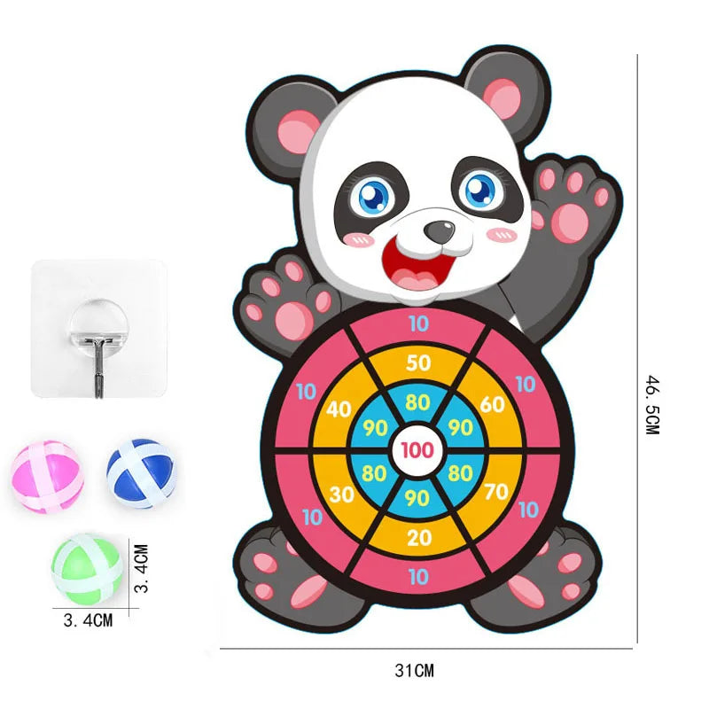 Montessori Throw Sport Slingshot Target Sticky Ball Kids Dart Board Games Educational Outdoor Play Game Toys for Children Boys