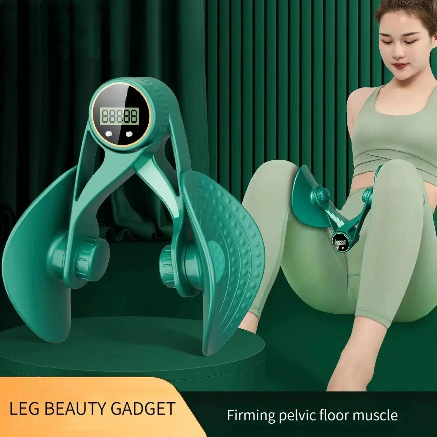 Pelvic Floor Muscle Trainer Multifunctional Thigh Exerciser Countable For Postpartum Recovery Body Shaping Leg & Butt Training