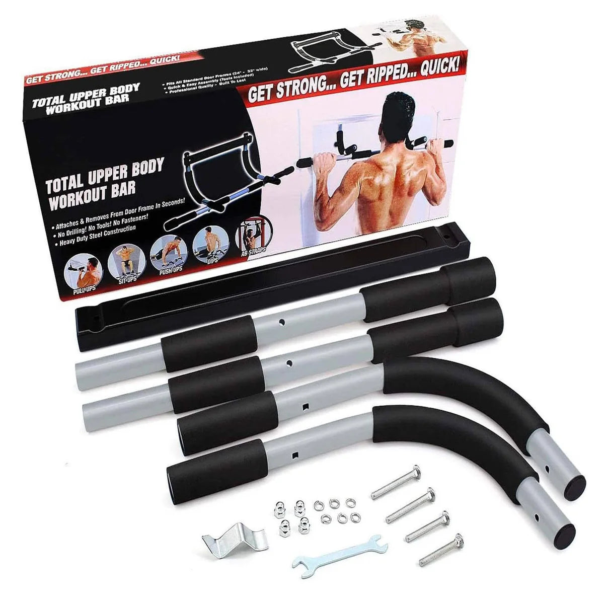 Horizontal Bar Pull-up Indoor Device Fitness Equipment Sports Training Punch-Free Parallel Bars Door Frame Pull-Up Bar