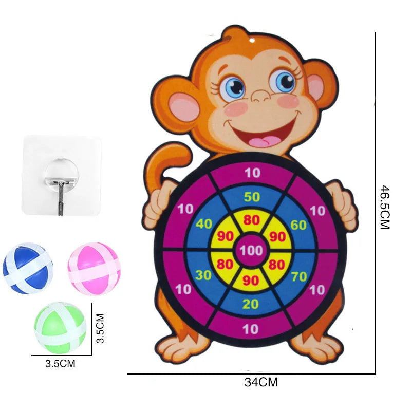 Montessori Throw Sport Slingshot Target Sticky Ball Kids Dart Board Games Educational Outdoor Play Game Toys for Children Boys