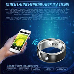 Multifunctional NFC Finger Ring Wearable Connect Smart Intelligent Technology Android Phone Equipment Fashion Jewelry