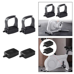 1 Pair Exercise Bike Pedal 1/2'' Indoor Home Gym Bicycle Pedal