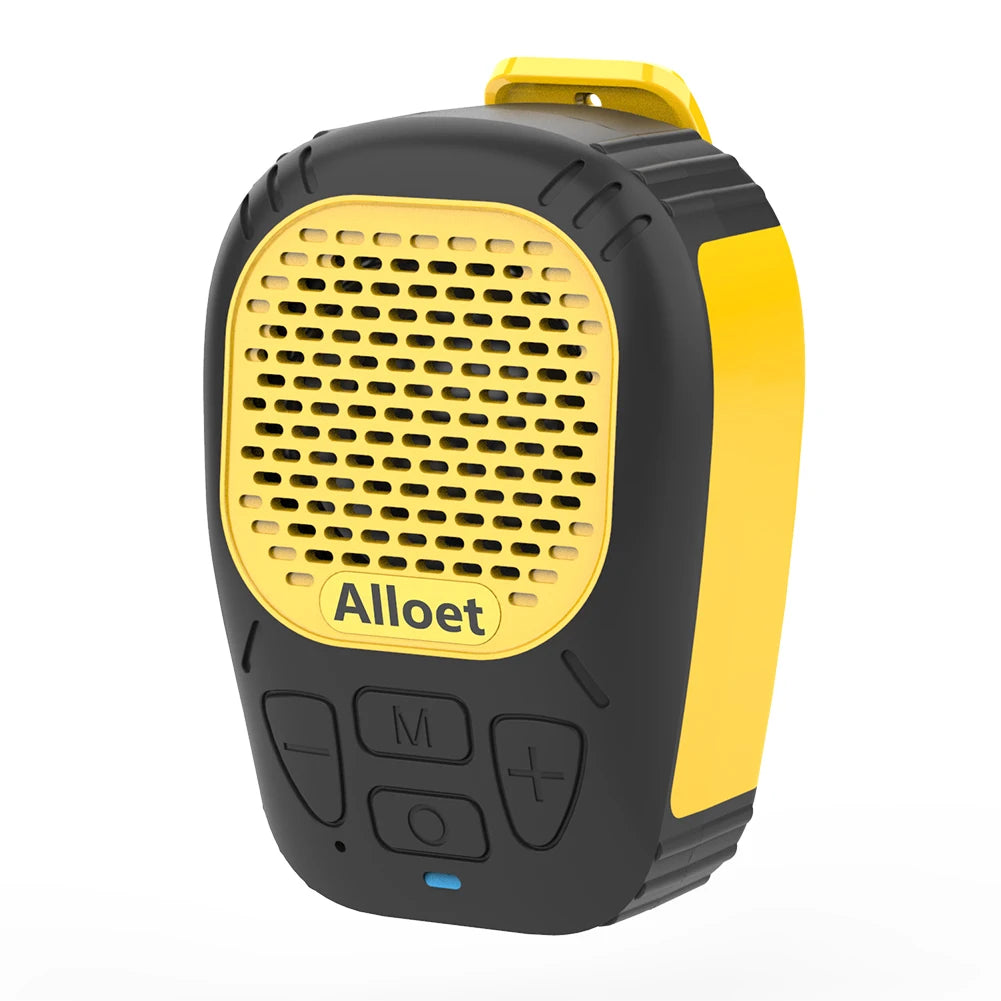 Wearable Bluetooth-Compatible5.3 Speaker Built-in Mic Jobsite & Outdoor Wearable Speaker Clip Speaker for Hands-Free Music/Calls