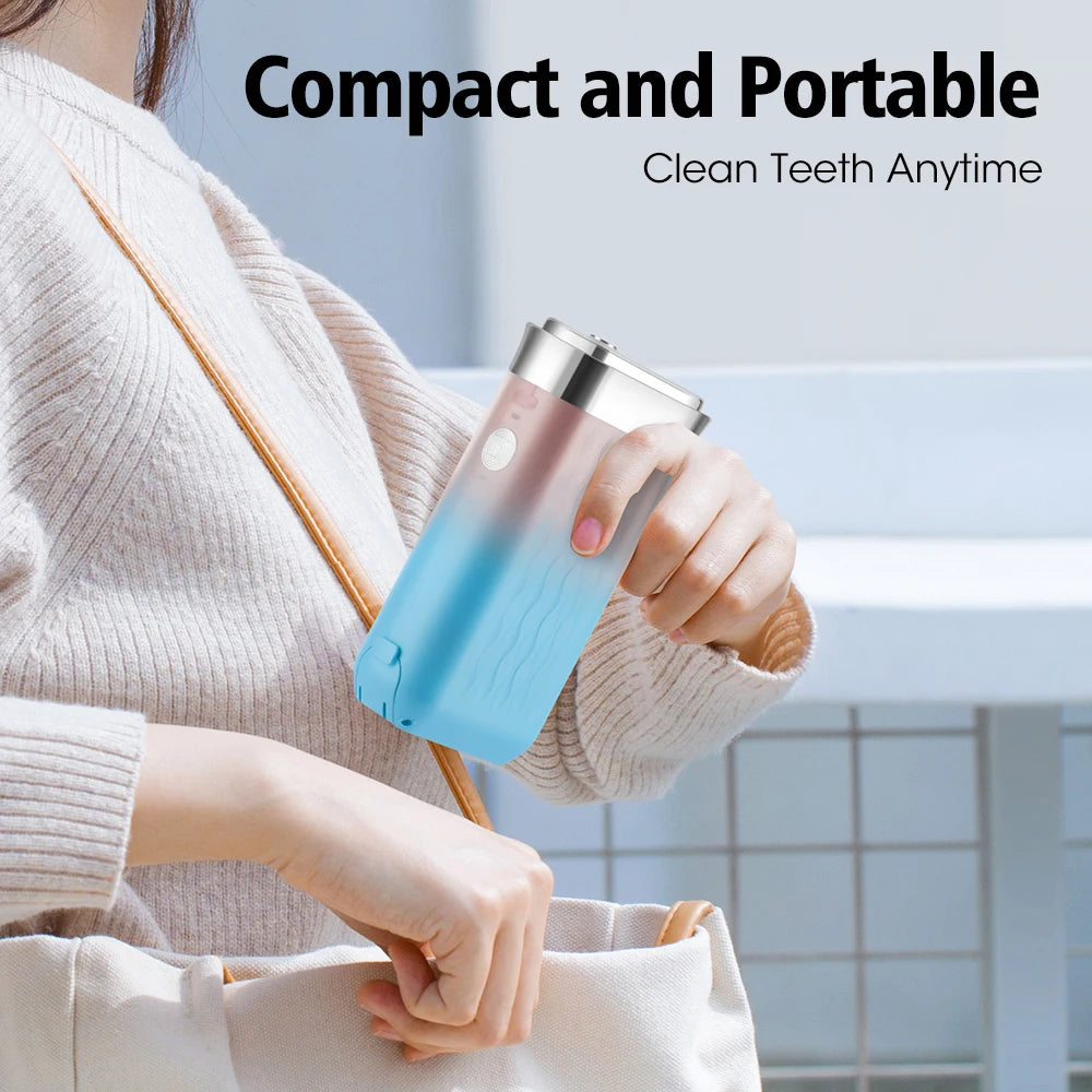 Electric Dental Irrigator Household Oral and Dental Cleaning Equipme Portable Oral Irrigator Water Dental Flosser Teeth Pick
