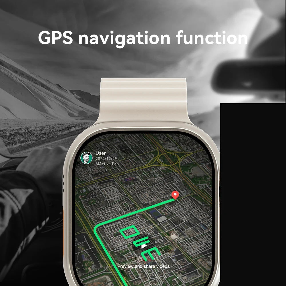 Ultra Ai 3 Microwear 4G 5G Smart Watch 2+ 16 GB AMOLED ChatGPT NFC 49mm GPS Wifi Camera Sim Card Call APP Download Smartwatch