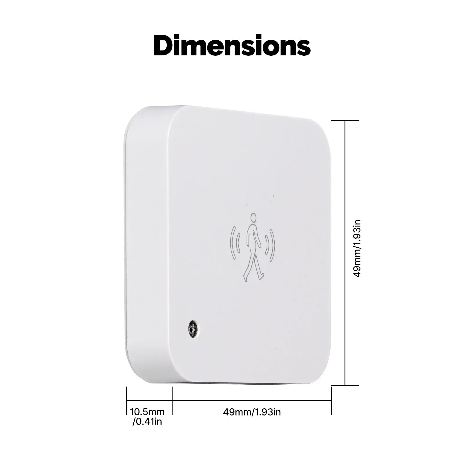WiFi/ZigBee Tuya Smart Human Presence Sensor Motion Motionless Detection Light Luminance PIR Sensor Wired, App Notification