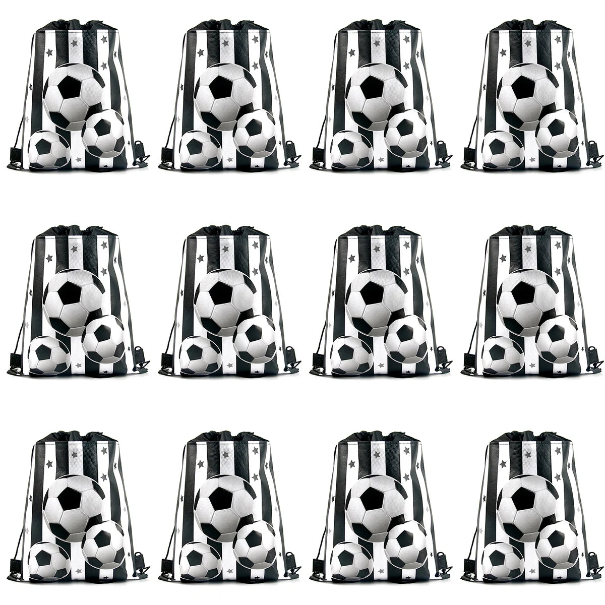 5/10pcs Football sport Soccer theme Drawstring Bags Soccer Gift Goodie Bag Backpack Kids Sport Birthday Party Favors for guest