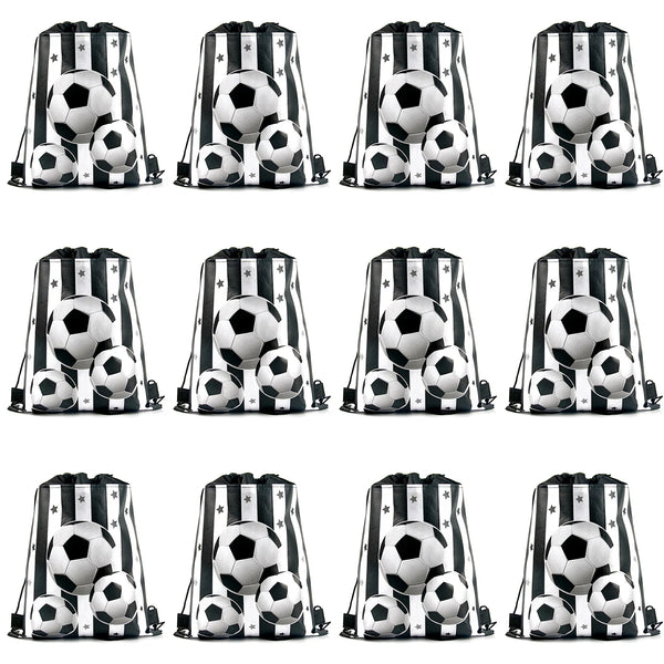 5/10pcs Football sport Soccer theme Drawstring Bags Soccer Gift Goodie Bag Backpack Kids Sport Birthday Party Favors for guest