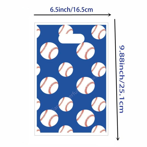 10/20/30pcs Football Soccer Theme Gift Bags Party Kids Boy Favors Sport Candy Bag Baby Shower Birthday Party Decoration Supplies