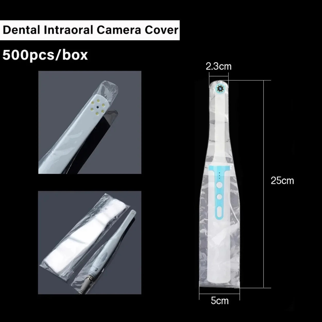 500 Pcs Disposable  Sheath/Sleeve/Cover Dental  Oral Intraoral Camera  For Dentist Lab