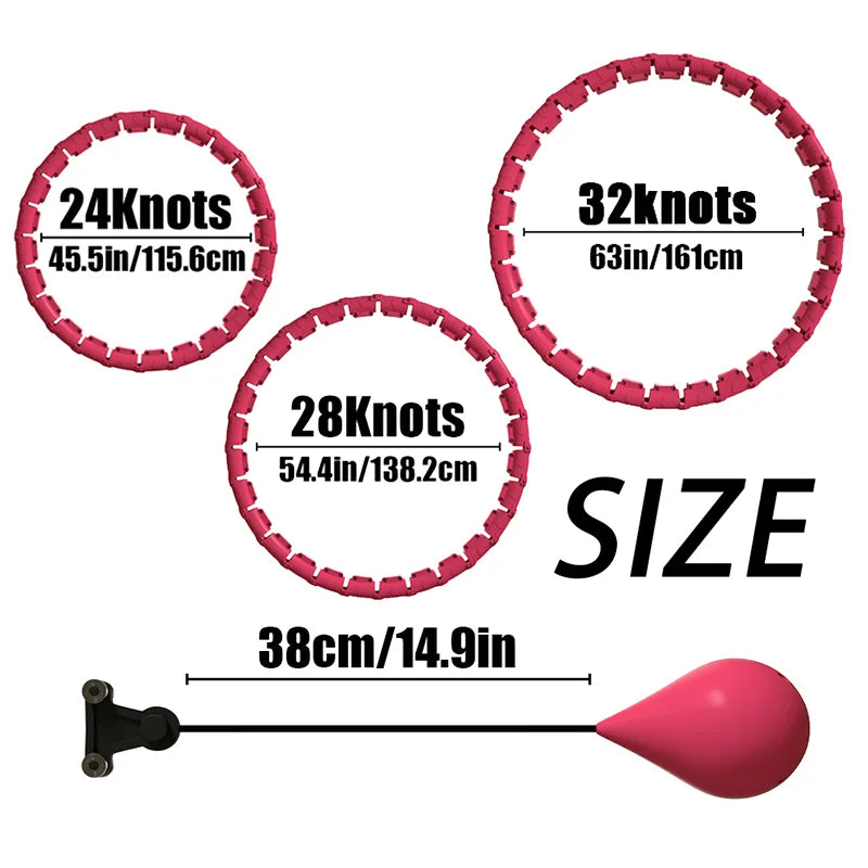Fitness Hoop Weights to Exercise At Home Sports Entertainment Sport Equipment Hulahp for Slimming Gym Ring Portable Body