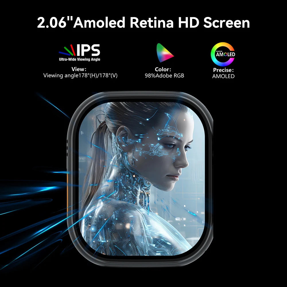 Ultra Ai 3 Microwear 4G 5G Smart Watch 2+ 16 GB AMOLED ChatGPT NFC 49mm GPS Wifi Camera Sim Card Call APP Download Smartwatch