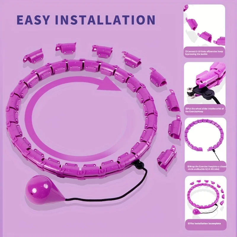 Fitness Hoop Weights to Exercise At Home Sports Entertainment Sport Equipment Hulahp for Slimming Gym Ring Portable Body