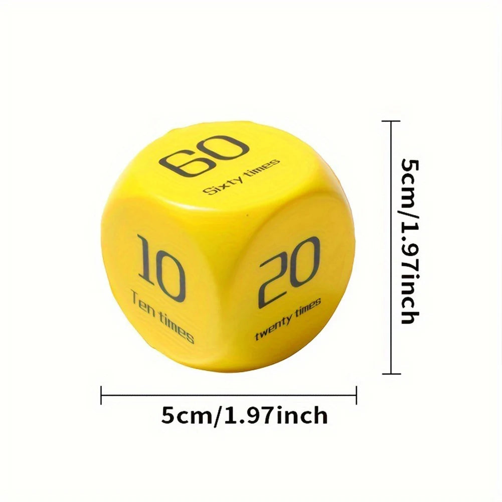 2Pcs Fitness Dice Sports Dice 6-Sided Workout Dice Plank/Push-up/Sit-up/Jump/Lunge/ Dynamic Exercise Equipment for Group Fitness