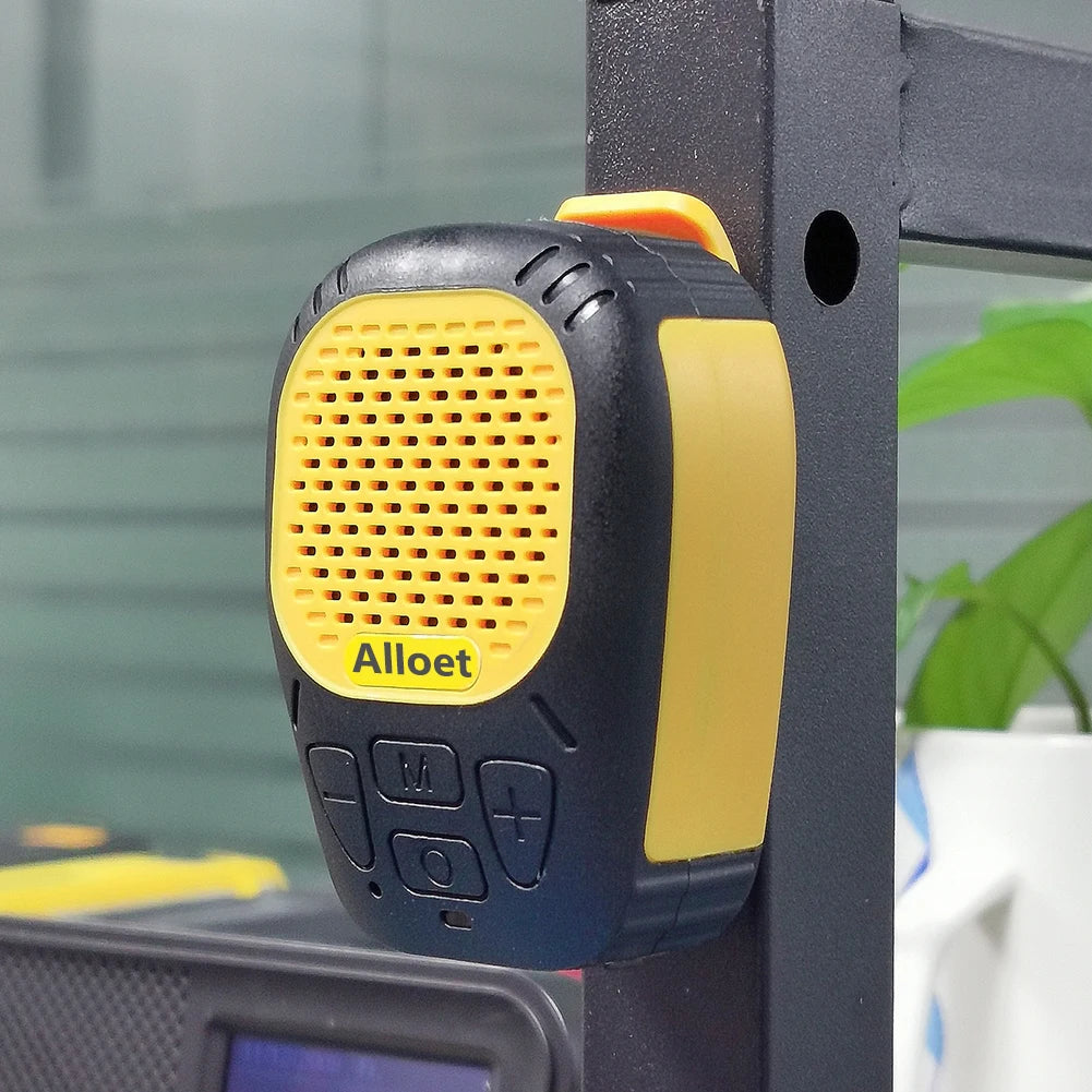 Wearable Bluetooth-Compatible5.3 Speaker Built-in Mic Jobsite & Outdoor Wearable Speaker Clip Speaker for Hands-Free Music/Calls