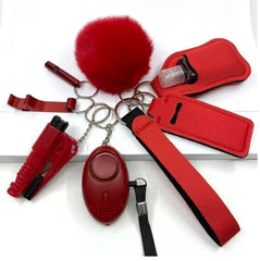 Safety Keychain Full Set, Self Defense Security Keychain Set With Personal Alarm Protective Keychain Accessories For Women Girls