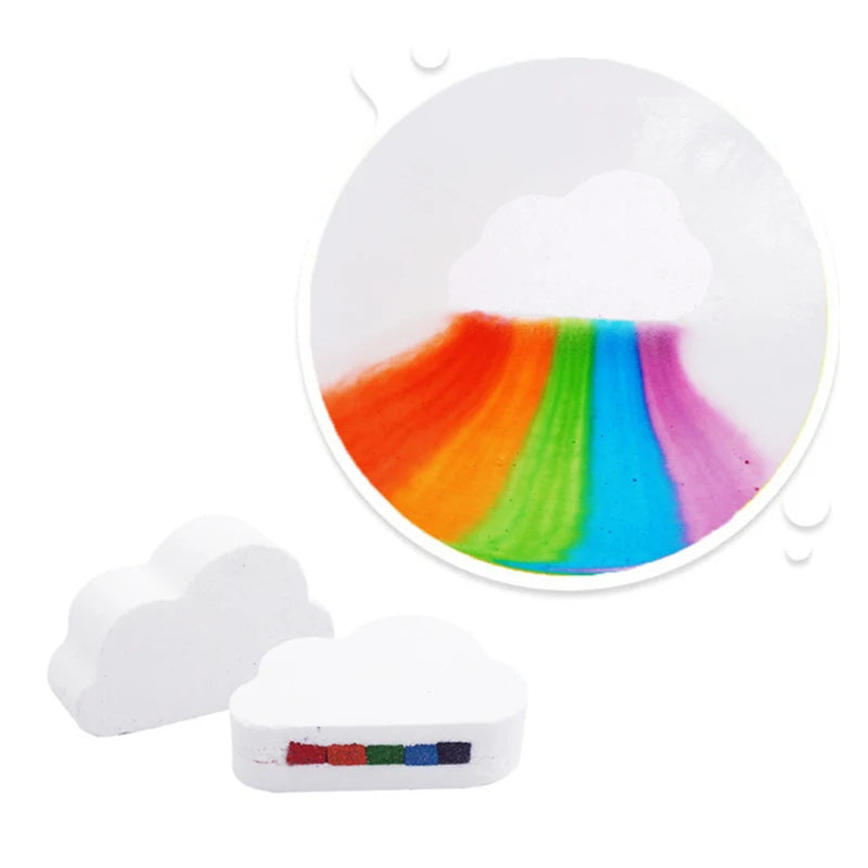 Rainbow Exfoliating Bombs Care Body Moisturizing Massage Skin Brush Bath Ball